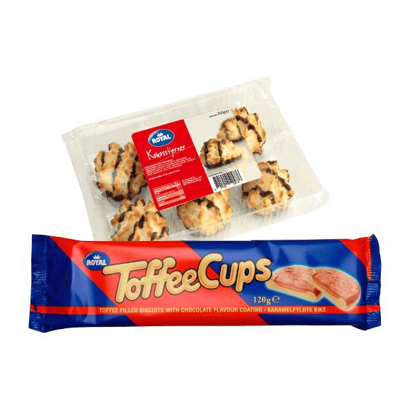 Kokosstjerner eller Toffee cups