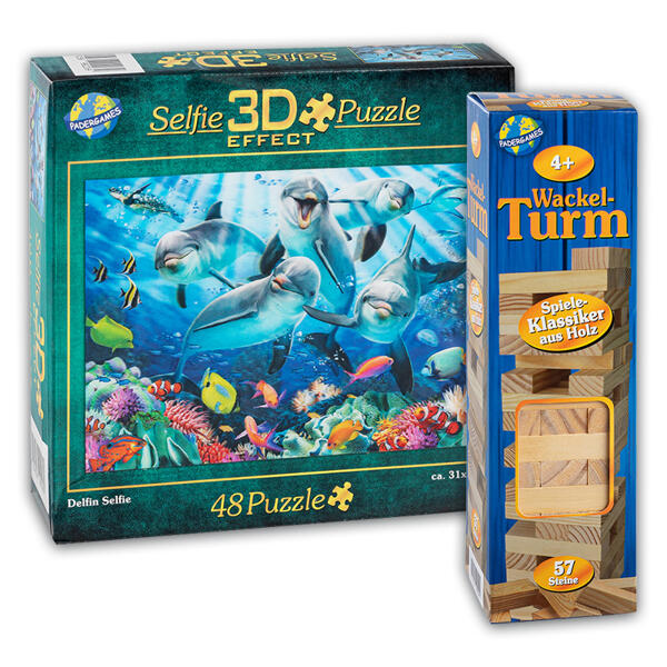 Holz-Spiele oder 3D-Puzzle