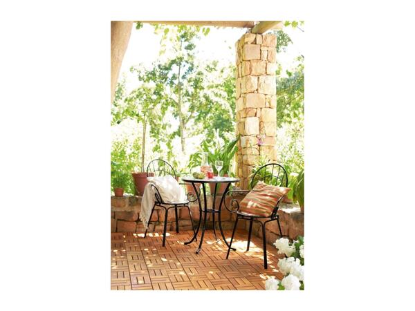 Livarno Home Wooden Decking Tiles - 9 Pack