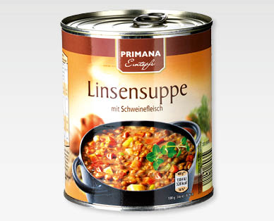 Soupe de lentilles avec de la viande de porc PRIMANA