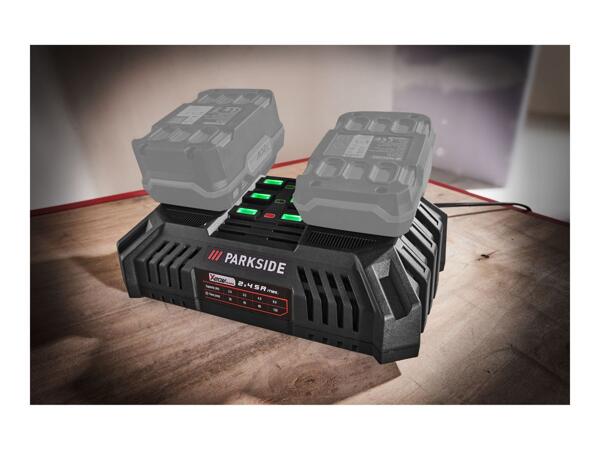 Parkside 20V Dual Battery Charger 2x 4.5A