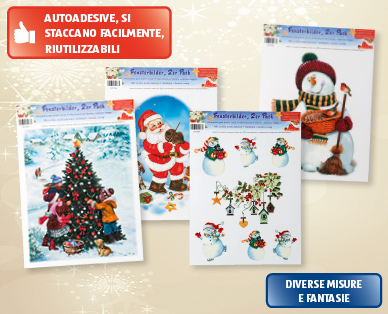 Decorazioni natalizie per finestre