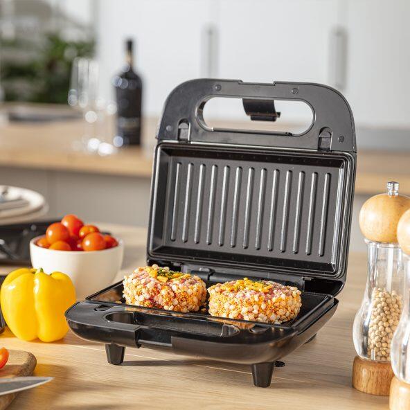 QUIGG(R) 				Appareil combi pour croque-monsieur, gaufres et grillades