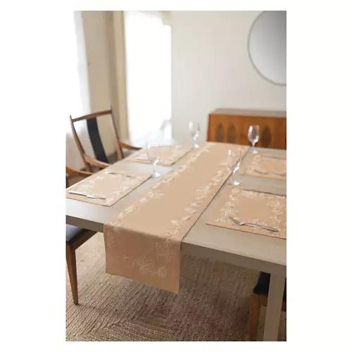 14" x 72" Table Runner - Pinecones & Leaves