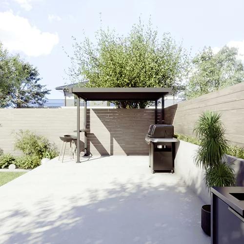 BBQ Pergola 80 Solid 3 x 2,5 m