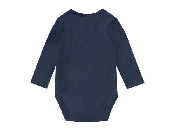 Lupilu Baby Long-Sleeve Bodysuits - Pack of 3