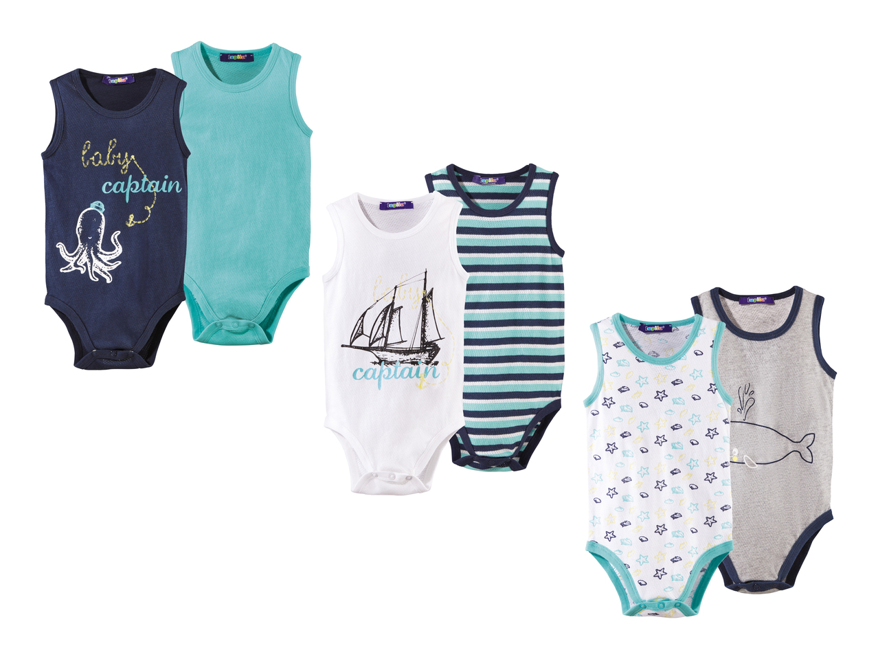 Bodies pour bébé, lot de 21