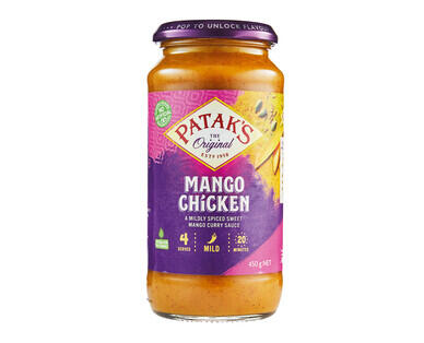 Patak's Cashew & Coconut or Mango Chicken Simmer Sauces 450g