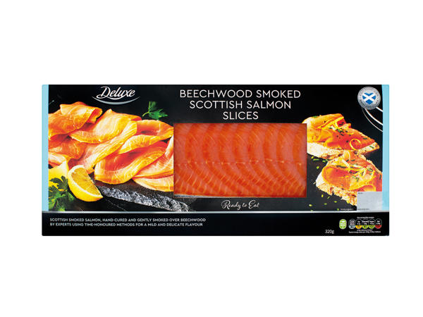 Deluxe Beechwood Smoked Scottish Salmon Slices