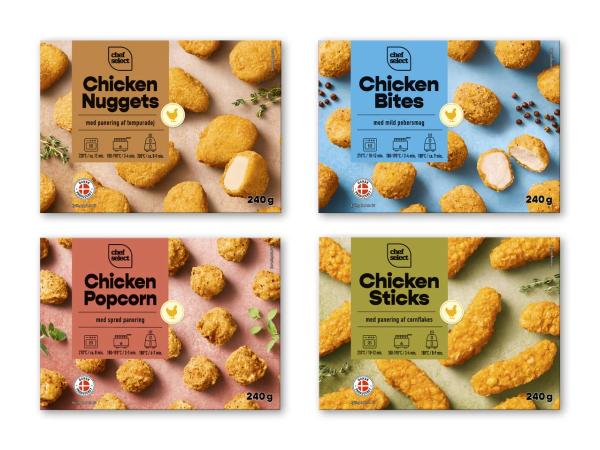 CHEF SELECT Kyllingenuggets, -bites, -sticks eller Popcorn Chicken