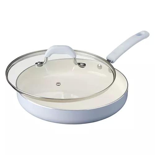 Ceramic Nonstick Saute Pan, Blue