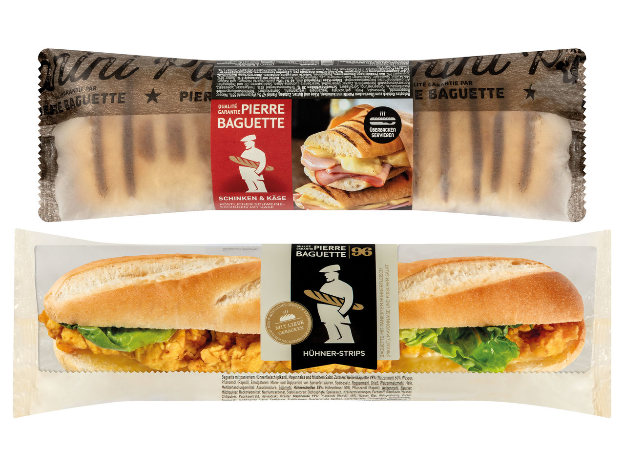 PIERRE BAGUETTE Panini oder Baguette