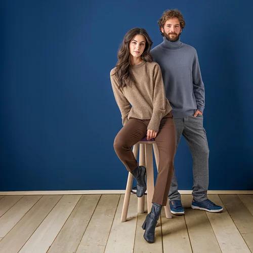 UP 2 FASHION EXCLUSIVE H-PULLOVER, SEIDE/KASCHMIR