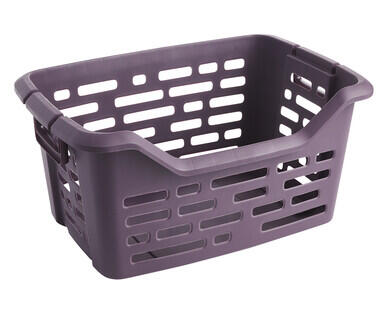 48L Stackable Laundry Basket with Folding Handles