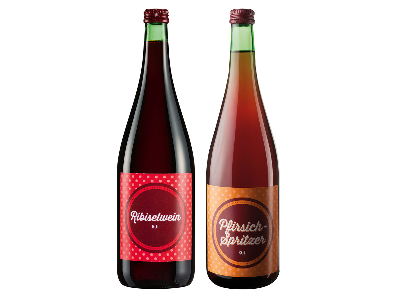 Ribiselwein oder Pfirsich-Spritzer