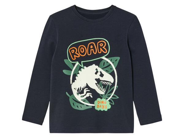 Boys' long-sleeve top "Jurassic World, Paw Patrol"