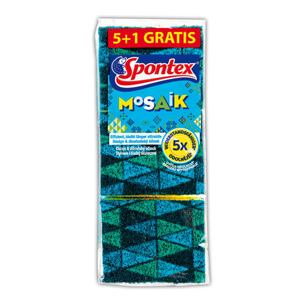 Mosaik-Reinigungsschwämme