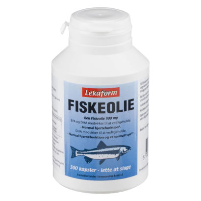 LEKAFORM 
Fiskeolie eller Silica