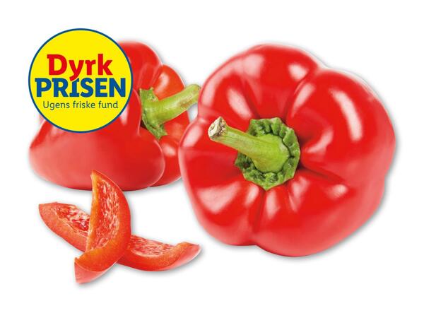 Rød peberfrugt