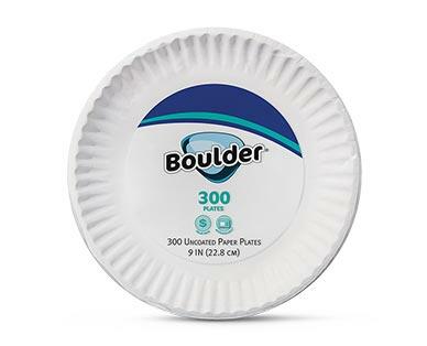 Boulder 300 ct. Uncoated Paper Plates