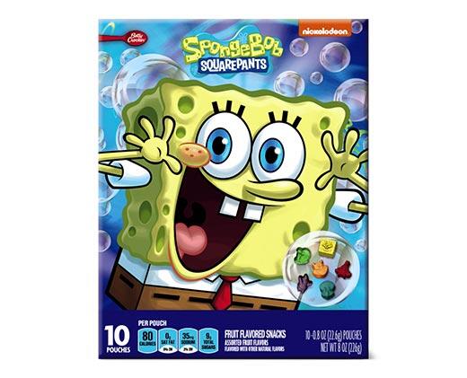 Betty Crocker 
 SpongeBob or Spider-Man Fruit Snacks