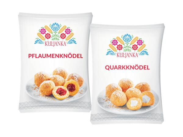 Topfen- oder Pflaumenknödel