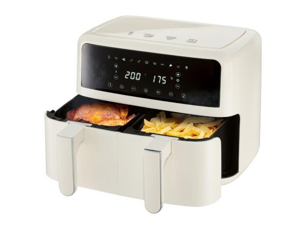 Silvercrest Beige Dual Basket Air Fryer