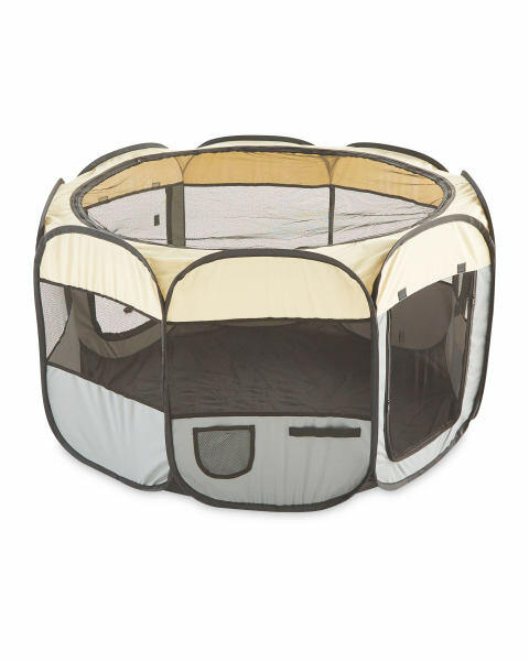 Cream & Grey Pop-Up Play Pen