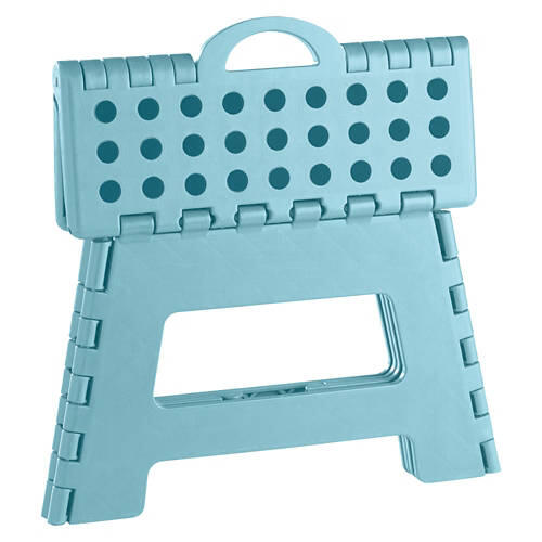 Folding Step Stool Light, Blue