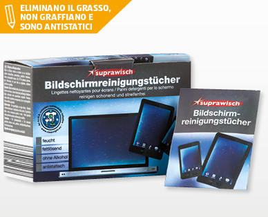 Panni per la pulizia degli schermi SUPRAWISH(R)