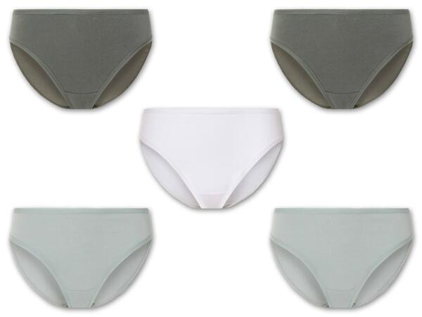 Damen Slip mit Spitze/Hipster, 5 Stück