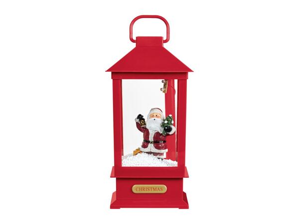 Livarno Home Red LED Musical Snowing Lantern