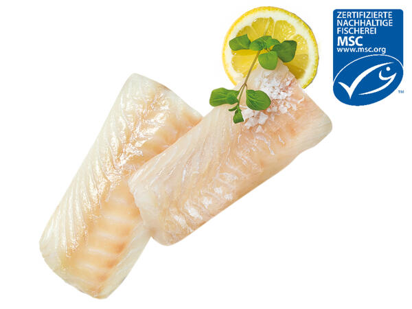 Frisches Kabeljau-Rückenfilet