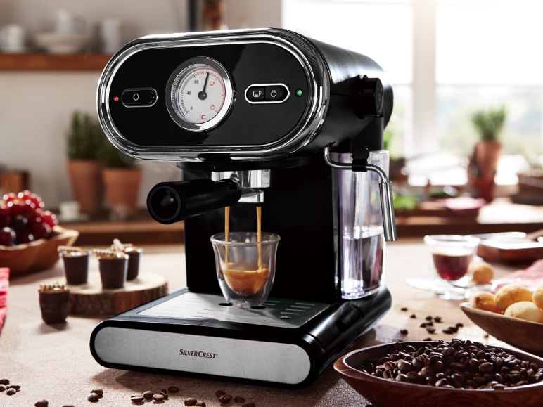 SILVERCREST KITCHEN TOOLS(R) 1100W Espresso Machine