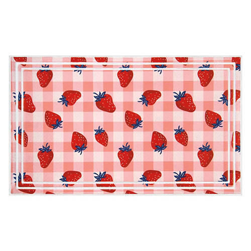 18" x 30" Deluxe Summer Mat - Strawberries
