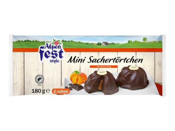 Alpenfest Mini Sachertörtchen with Apricot Filling