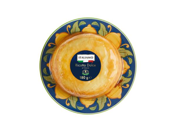 Sweet ricotta lemon flavour