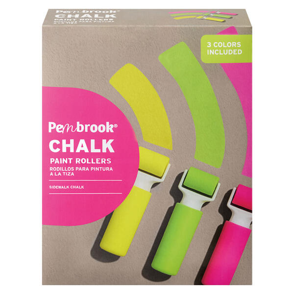 Pembrook Neon Color Chalk Roller - 3Pk