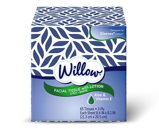 Willow 
 Multi-Pack Facial Tissue