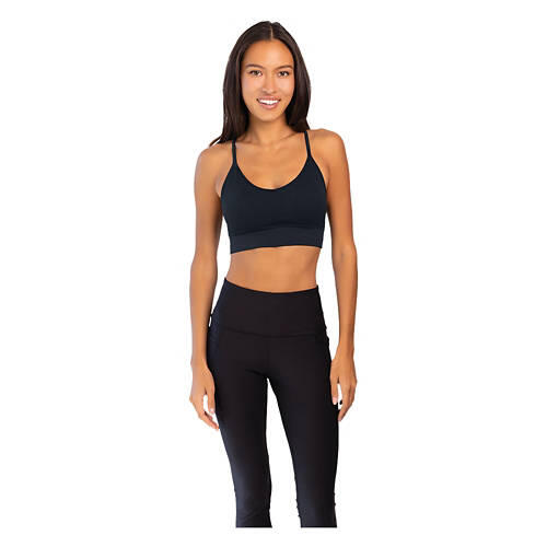 2 Pack Seamless Comfort Bra - Black & Blue, XL