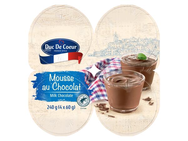 Mjölkchokladmousse