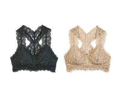 Serra Ladies' 2-Pack Lace Bralettes