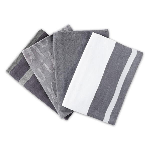 XXL-Pack Jacquard-Geschirrtuch 4er-Set