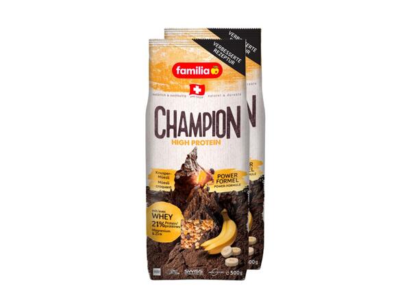 Muesli Champion High Protein familia
