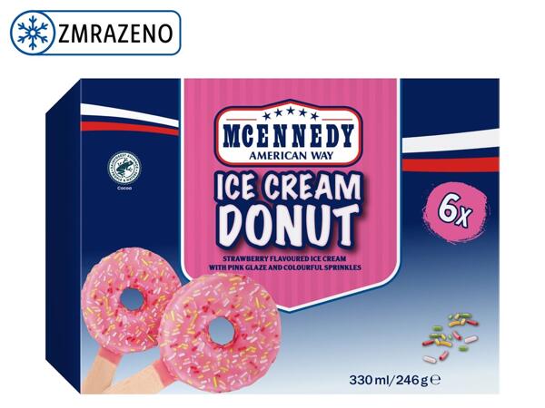 MRAŽENÝ KRÉM VE TVARU DONUTU