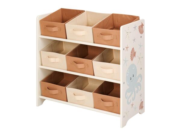 Kids' storage shelves