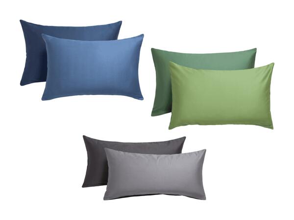 Taies d'oreiller en satin Mako, set de 2