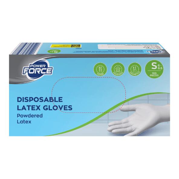 POWER FORCE(R) Latex handschoenen, 100 st.