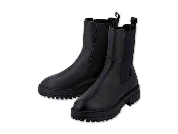 Damen Premium-Lederstiefeletten