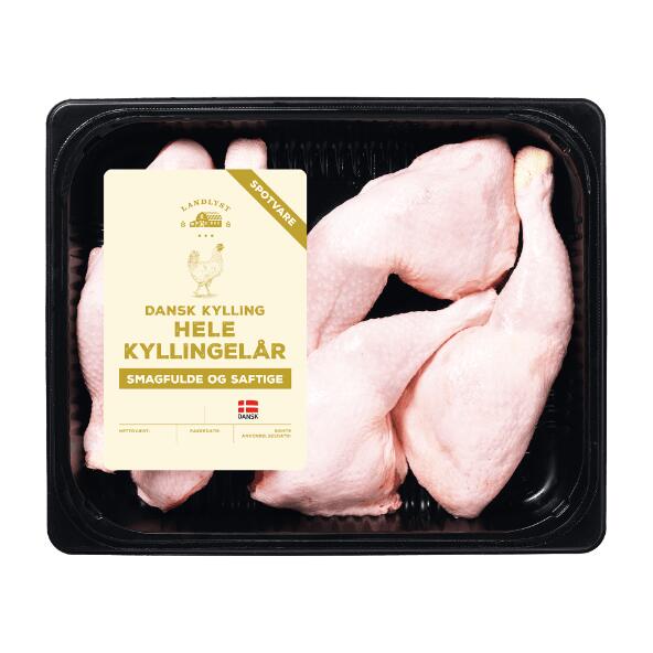Hele lår med ryg af dansk kylling